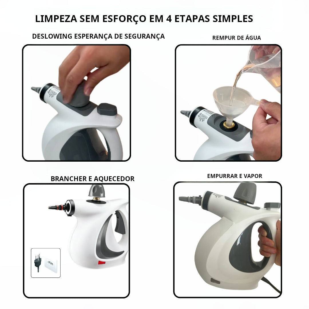 Vapor Pro™ – Limpeza Multiusos 5 em 1