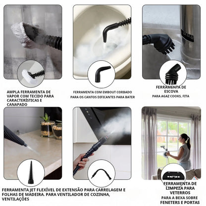 Vapor Pro™ – Limpeza Multiusos 5 em 1